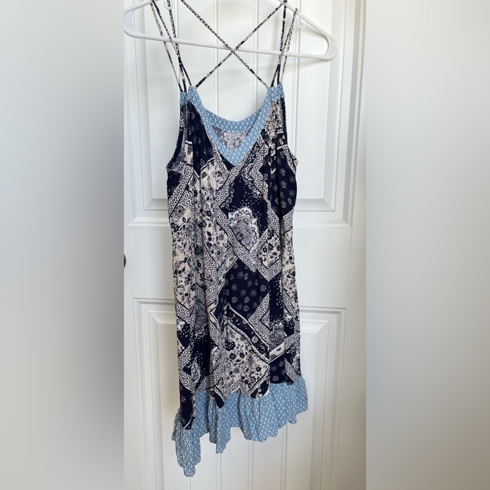 Umgee Mini Floral Flowy Dress